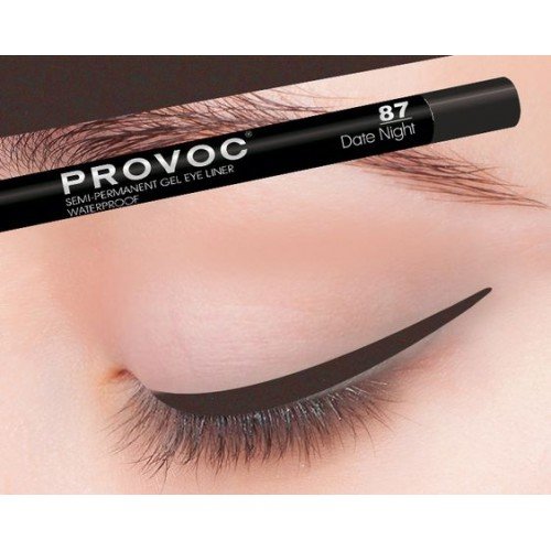 Полуперманентный гелевый карандаш для глаз Provoc 87 date night темно-шоколадный
