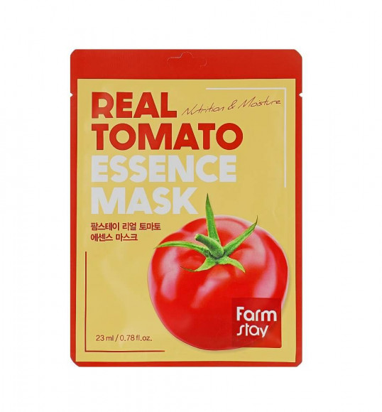 Маска для лица Farm Stay с экстрактом томата - Real Tomato Essence Mask