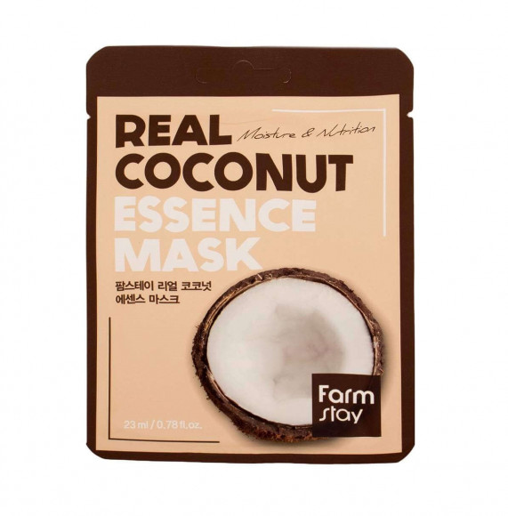 Маска для лица Farm Stay с экстрактом кокоса - Real Coconut Essence Mask 