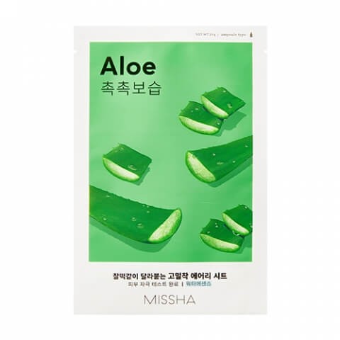 Тканевая маска для лица Missha с экстрактом алое - Airy Fit Sheet Mask (Aloe)