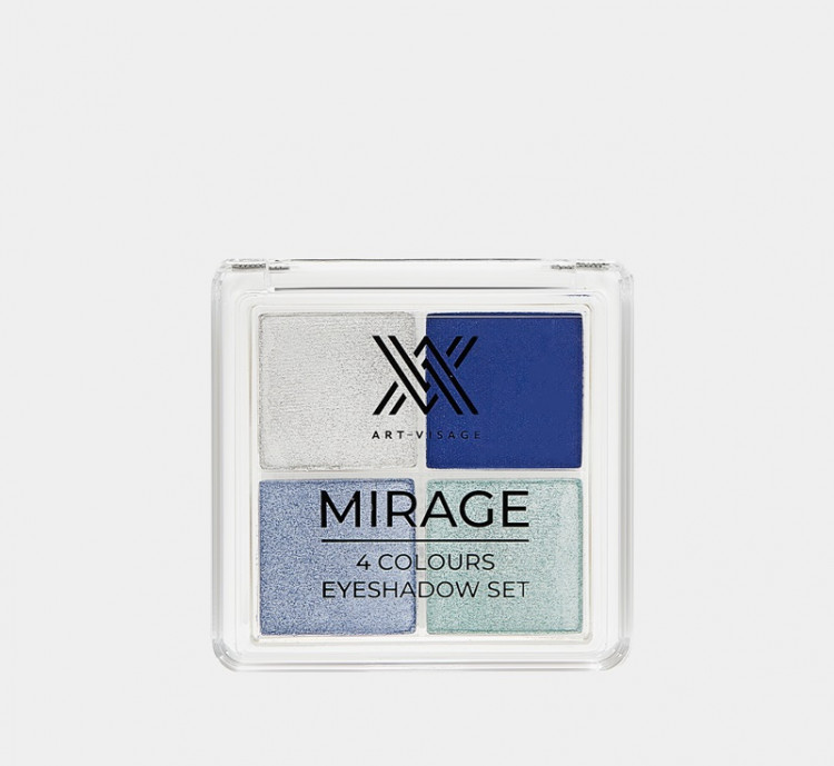 Палетка теней для век ART-VISAGE "MIRAGE" - тон 03 Azure купить, цена ...