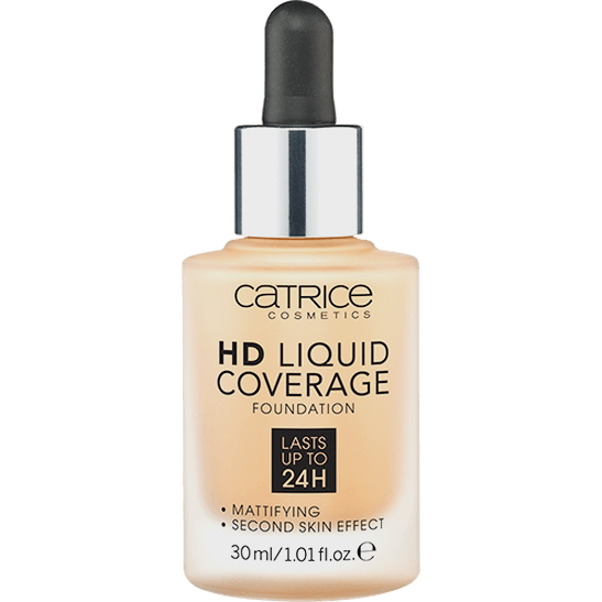 Тональная основа CATRICE HD Liquid Coverage Foundation 037 Golden Beige Тональная основа CATRICE HD Liquid Coverage Foundation 037 Golden Beige