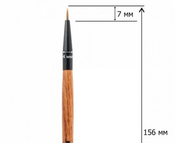 Кисть для подводки JUST - № 59 (синтетика) Кисть для подводки JUST - № 59 (синтетика)
