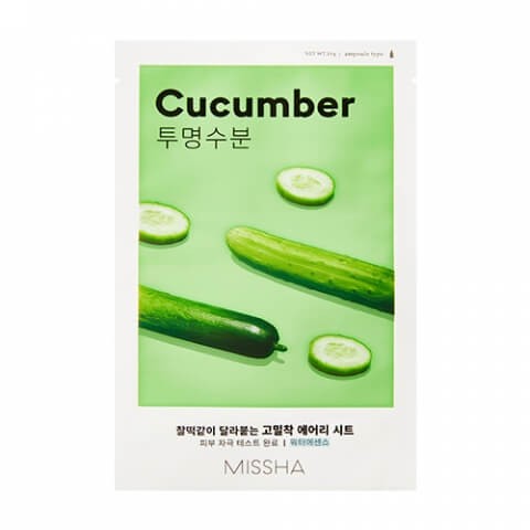 Тканевая маска для лица Missha с экстрактом огурца - Airy Fit Sheet Mask (Cucumber)