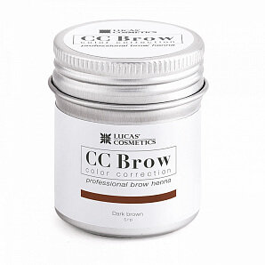 [Истекающий срок годности] Хна для бровей CC Brow в баночке, 5 гр dark brown
