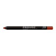 Полуперманентный гелевый карандаш для губ Provoc 218 Deep Red (коричнево-красный)   Полуперманентный гелевый карандаш для губ Provoc 218 Deep Red (коричнево-красный)