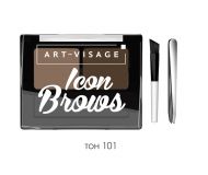 Двойные тени для бровей ART-VISAGE "ICON BROWS" - тон 101 Двойные тени для бровей ART-VISAGE "ICON BROWS" - тон 101