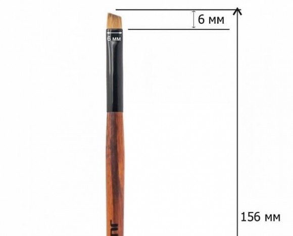 Кисть для глаз и бровей JUST - № 65 скошенная (синтетика) Кисть для глаз и бровей JUST - № 65 скошенная (синтетика)