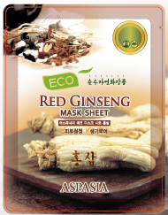 Маска для лица тканевая Aspasia Красный женьшень - Eco Sheet Pack Red Ginseng, 23 мл
