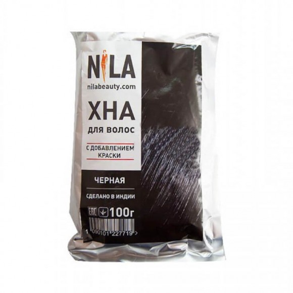 Хна для волос NILA - Черная, 100 гр