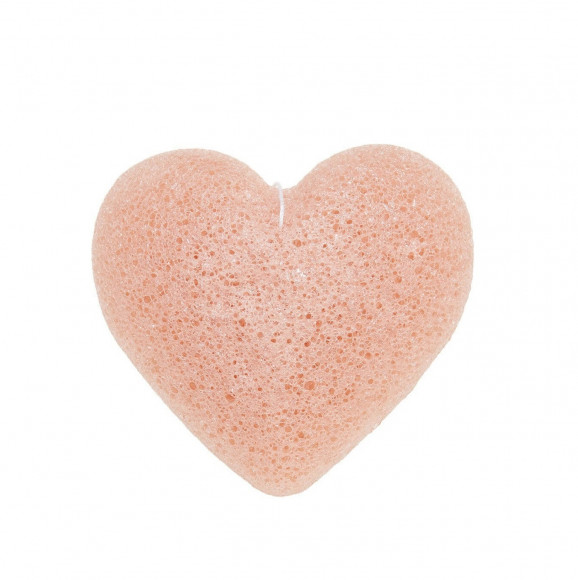 Спонж конняку для умывания Beauty Bar с розовой глиной - Konjac Sponge Pink Clay