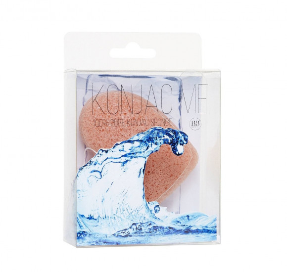 Спонж конняку для умывания Beauty Bar с розовой глиной - Konjac Sponge Pink Clay Спонж конняку для умывания Beauty Bar с розовой глиной - Konjac Sponge Pink Clay