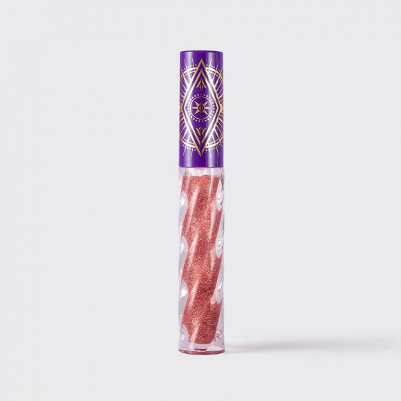 Блеск для губ VIVIENNE SABO - Cristal - тон 05 бежево-розовый с разноцветным глиттером