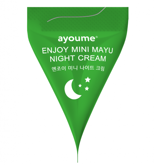 Ночной крем для лица Ayoume с центеллой в пирамидках - Enjoy Mini Night Cream 