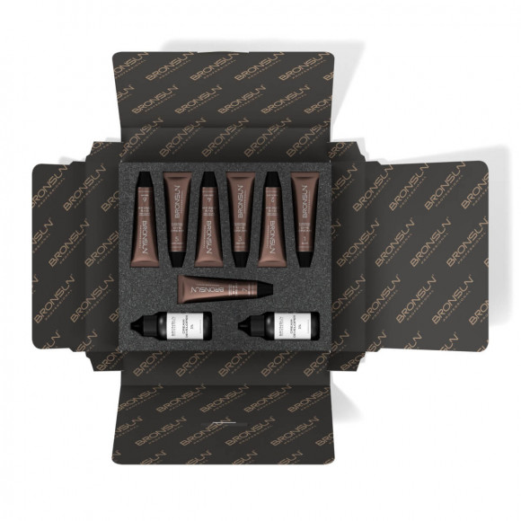 [Повреждение упаковки] Набор крем-красок для бровей и ресниц BRONSUN с оксидантом - Лимитированная серия