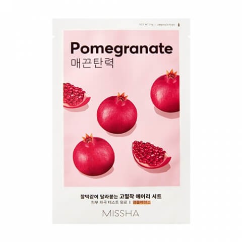 Тканевая маска для лица Missha с экстрактом граната - Airy Fit Sheet Mask (Pomegranate)