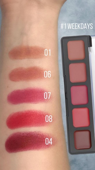 Палетка помад PROMAKEUP laboratory "Til Midnight" WEEKDAYS