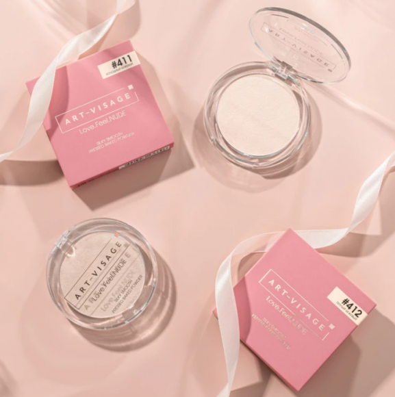 Запеченная пудра Art Visage шелковистая - Love.Feel.NUDE - Тон 411 холодный бежевый