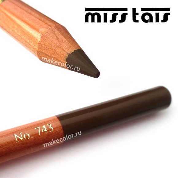 Карандаш для бровей Miss Tais (Чехия) №743 натурально-коричневый
