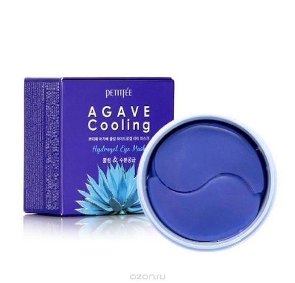 Патчи гидрогелевые для век Petitfee с экстрактом агавы Agave Cooling Hydrogel Eye Mask