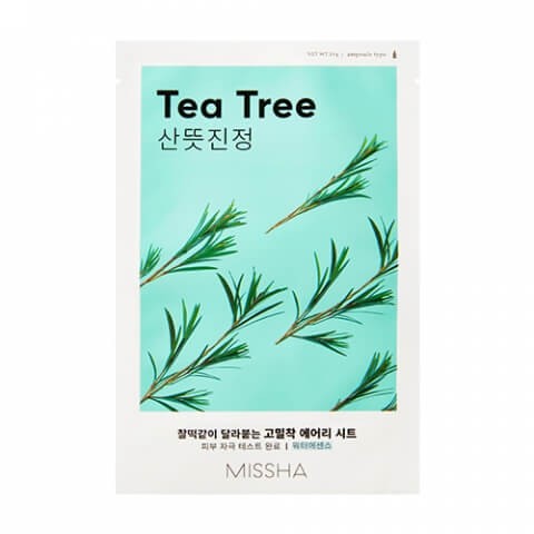 Тканевая маска для лица Missha с экстрактом чайного дерева  - Airy Fit Sheet Mask (Tea Tree)
