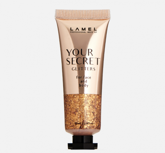 Жидкий глиттер для макияжа Lamel Professional - Your Secret Glitters, Лава 15мл