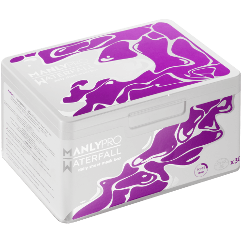 Освежающие тканевые маски для лица Manly Pro для увлажнения кожи, 30 шт., WMB Освежающие тканевые маски для лица Manly Pro для увлажнения кожи, 30 шт., WMB