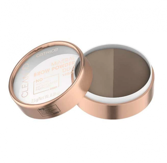 Пудра для бровей CATRICE - Clean ID Mineral Brow Powder Duo - 010 Light To Medium