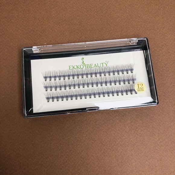 Пучки ресниц Ekko Beauty - 12 мм Пучки ресниц Ekko Beauty - 12 мм