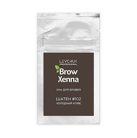 Хна для бровей BrowXenna - Шатен - 102 Холодный кофе, саше-рефилл