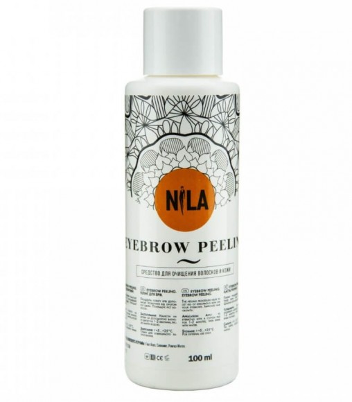 Средство для очищения волосков и кожи NILA - Eyebrow Peeling, 100 мл
