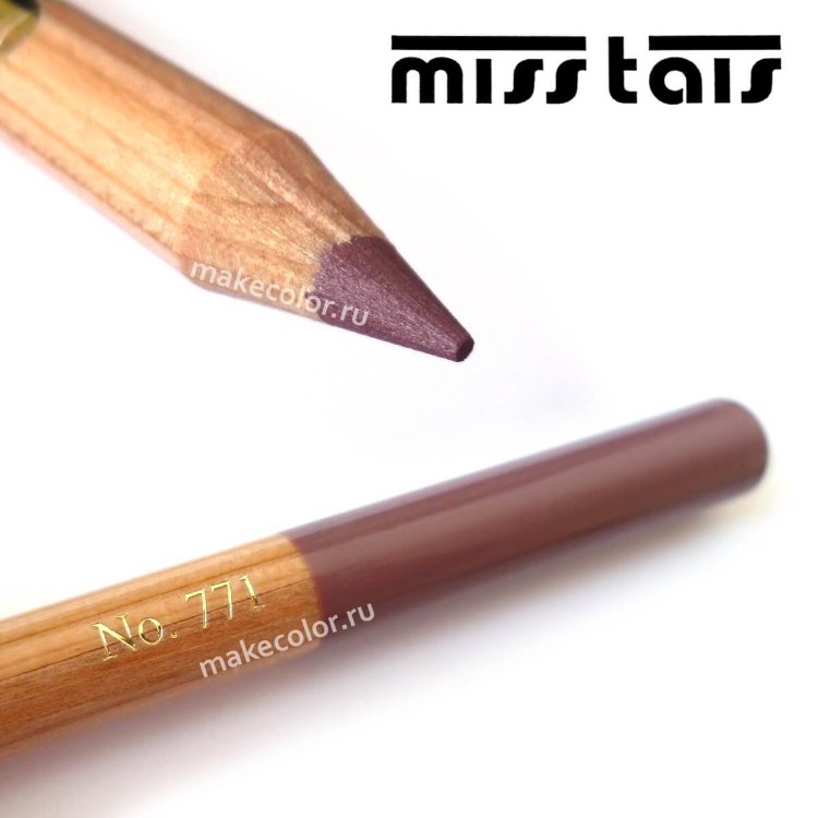 Карандаш для губ Miss Tais (Чехия) №771 коричневый купить, цена, пример, отзывы, свотчи, фото, Мисс Таис в MakeColor.ru