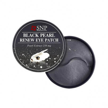 Гидрогелевые патчи для глаз SNP с черным жемчугом - Black Pearl Renew Eye Patch, 60 шт