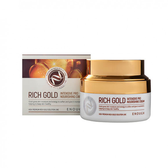 Крем для лица питательный Enough с золотом - Rich Gold Intensive Pro Nourishing Cream, 50 мл