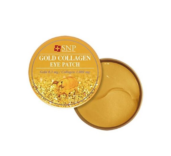 Гидрогелевые патчи для глаз SNP с коллагеном и частицами золота - Gold Collagen Eye Patch, 60 шт