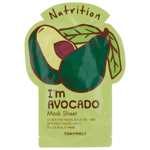 Тканевая маска для лица Tony Moly с экстрактом авокадо - I’m Avocado Mask Sheet - Nutrition