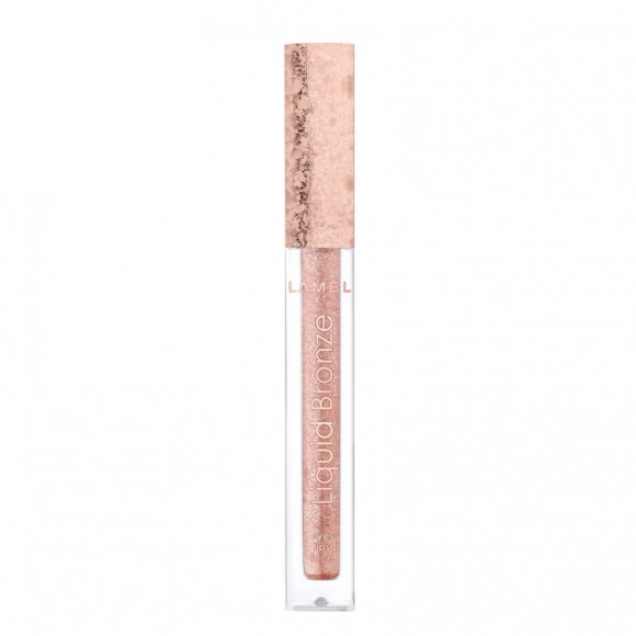 Жидкий глиттер для макияжа Lamel Professional - Liquid eyeshadow 03 Бронзовый