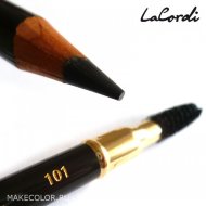 Карандаш для бровей LaCordi №101 со щеточкой Черный дым Карандаш для бровей LaCordi №101 со щеточкой Черный дым