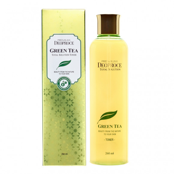 Тонер для лица Deoproce с экстрактом зелёного чая -  Premium Green Tea Total Solution Toner