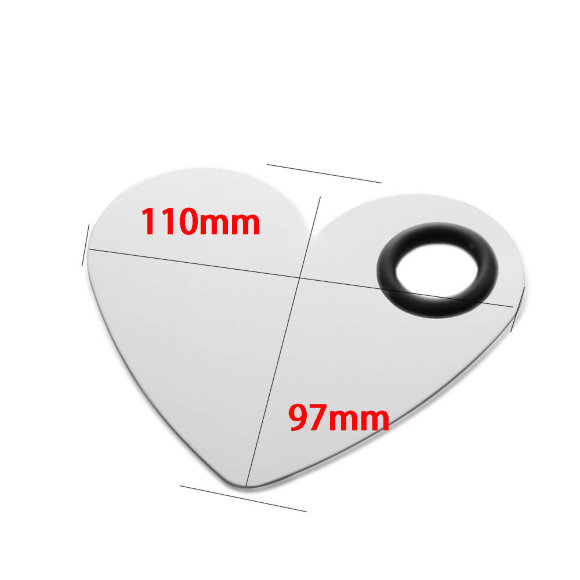 Палитра металлическая "Сердце" для смешивания косметики + шпатель