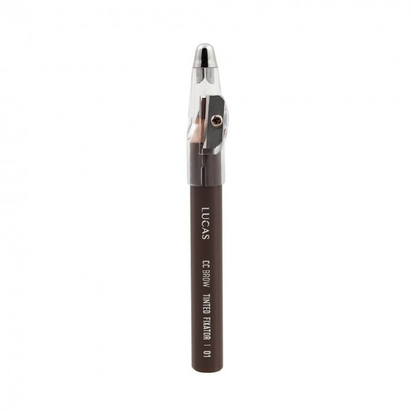 Восковый карандаш для бровей CC Brow Tinted Wax Fixator - 01 (серо-коричневый)
