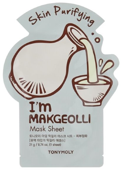 Тканевая маска для лица Tony Moly с экстрактом макколи - I'm Makgeolli Mask Sheet - Skin Purifying